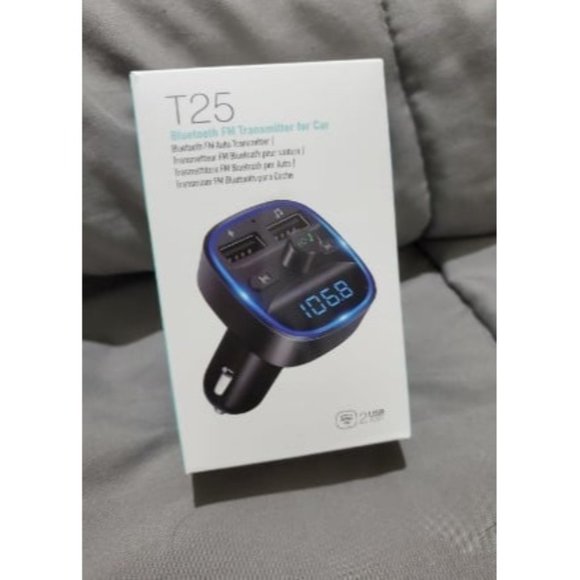 New FM Transmitter, 2022 Upgraded Bluetooth FM Transmitter Wireless Radio - Picture 1 of 2